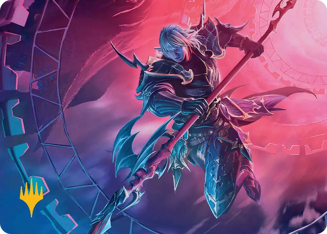 Estinien Varlineau Art Card (Gold-Stamped Planeswalker Symbol) [FINAL FANTASY Art Series] | The CG Realm