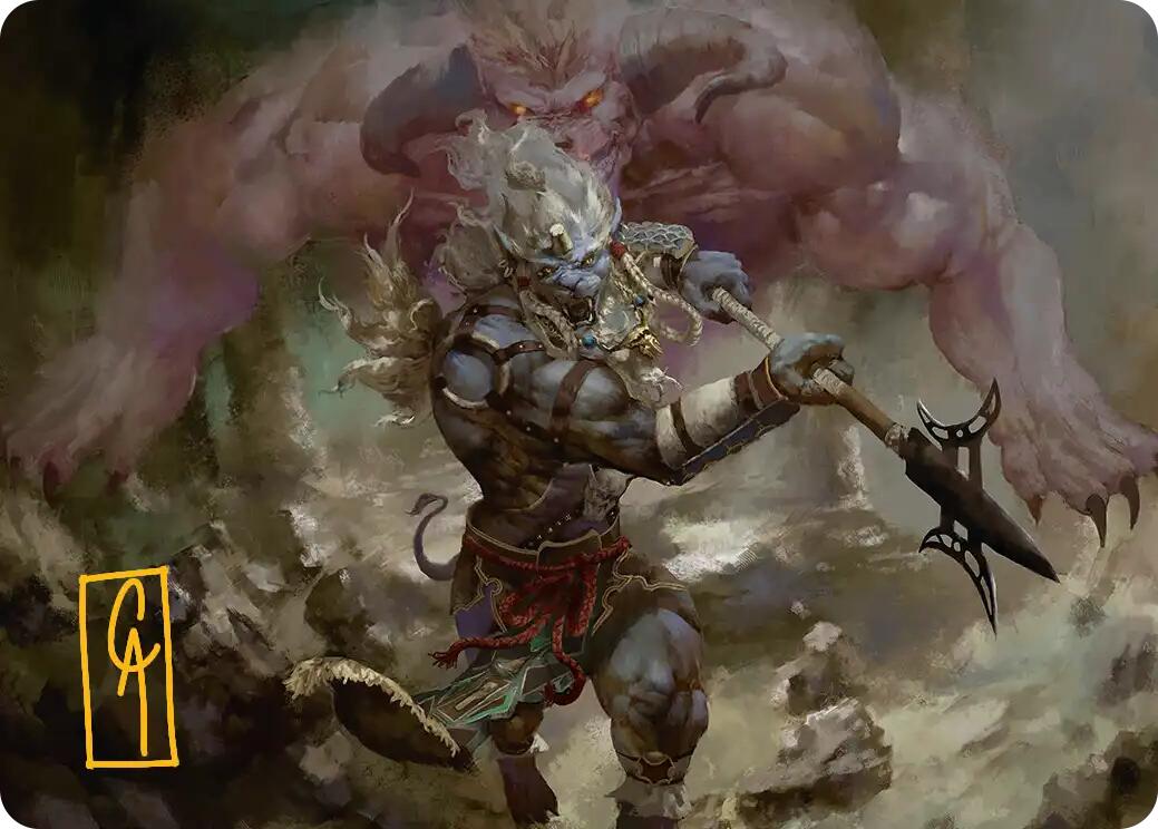 Kimahri, Valiant Guardian Art Card (Gold-Stamped Signature) [FINAL FANTASY Art Series] | The CG Realm