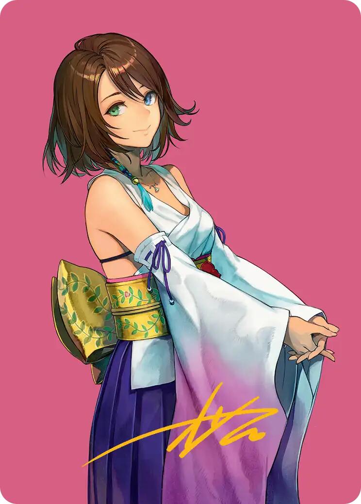 Yuna, Hope of Spira Art Card (Gold-Stamped Signature) [FINAL FANTASY Art Series] | The CG Realm