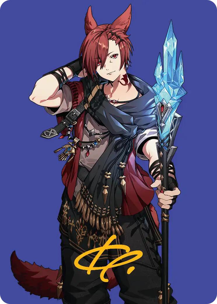 G'raha Tia, Scion Reborn Art Card (51) (Gold-Stamped Signature) [FINAL FANTASY Art Series] | The CG Realm