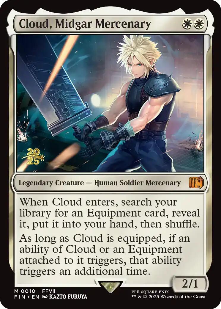 Cloud, Midgar Mercenary [FINAL FANTASY Prerelease Promo] | The CG Realm