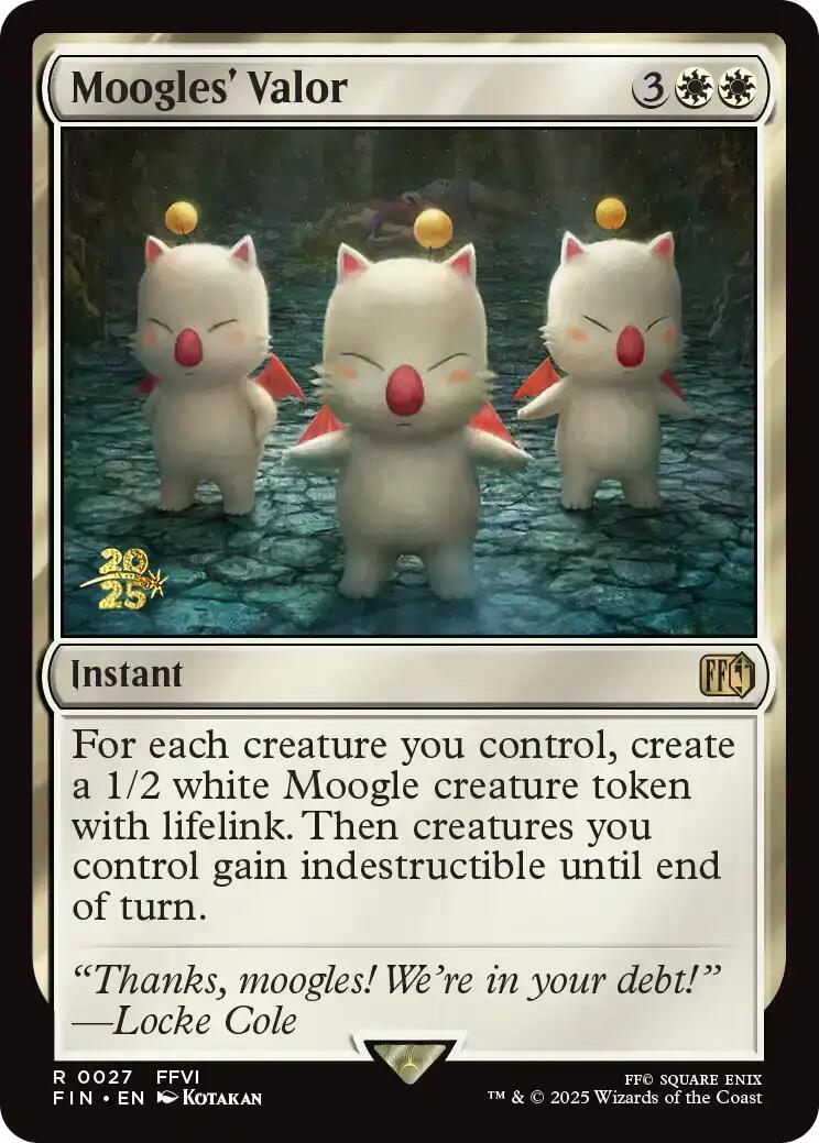 Moogles' Valor [FINAL FANTASY Prerelease Promo] | The CG Realm