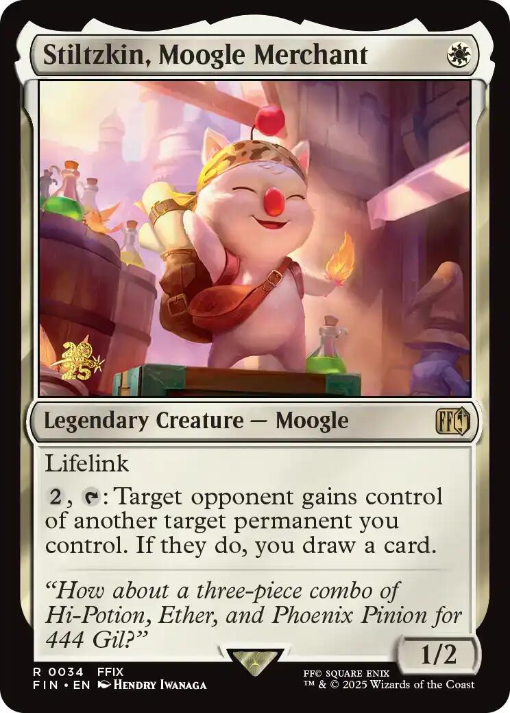 Stiltzkin, Moogle Merchant [FINAL FANTASY Prerelease Promo] | The CG Realm