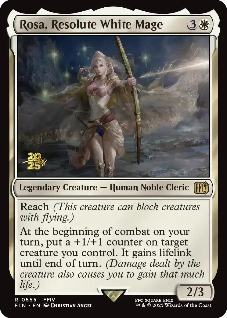 Rosa, Resolute White Mage [FINAL FANTASY Prerelease Promo] | The CG Realm