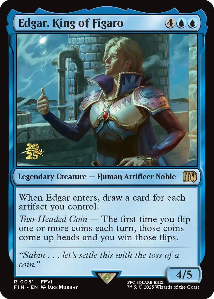Edgar, King of Figaro [FINAL FANTASY Prerelease Promo] | The CG Realm