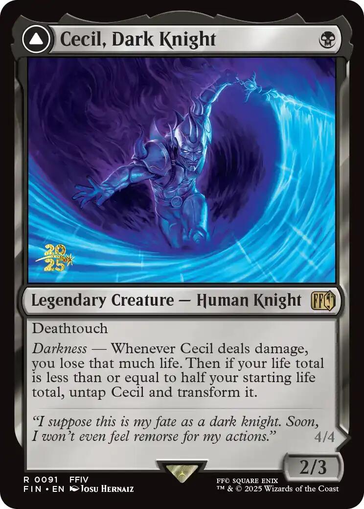 Cecil, Dark Knight [FINAL FANTASY Prerelease Promo] | The CG Realm