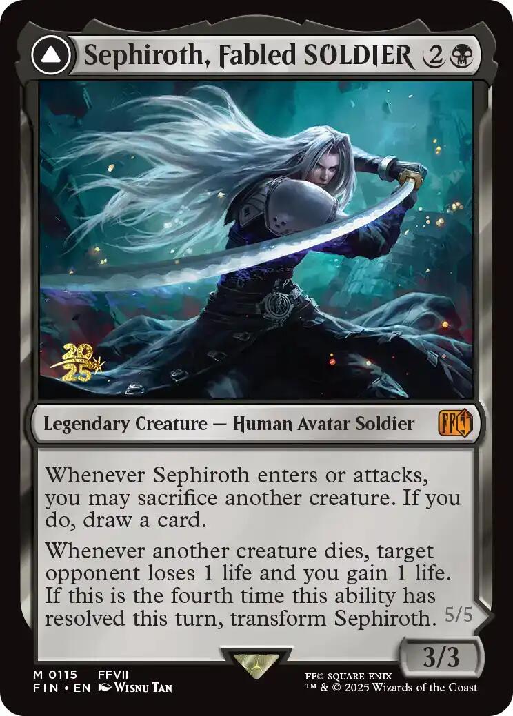 Sephiroth, Fabled SOLDIER [FINAL FANTASY Prerelease Promo] | The CG Realm