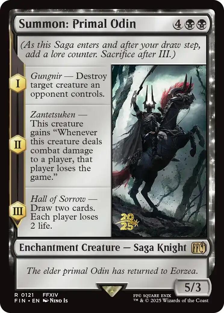 Summon: Primal Odin [FINAL FANTASY Prerelease Promo] | The CG Realm