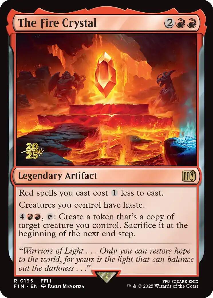 The Fire Crystal [FINAL FANTASY Prerelease Promo] | The CG Realm