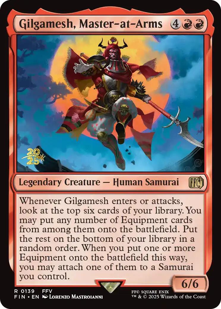 Gilgamesh, Master-at-Arms [FINAL FANTASY Prerelease Promo] | The CG Realm