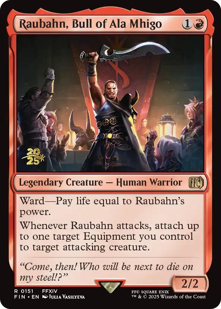 Raubahn, Bull of Ala Mhigo [FINAL FANTASY Prerelease Promo] | The CG Realm