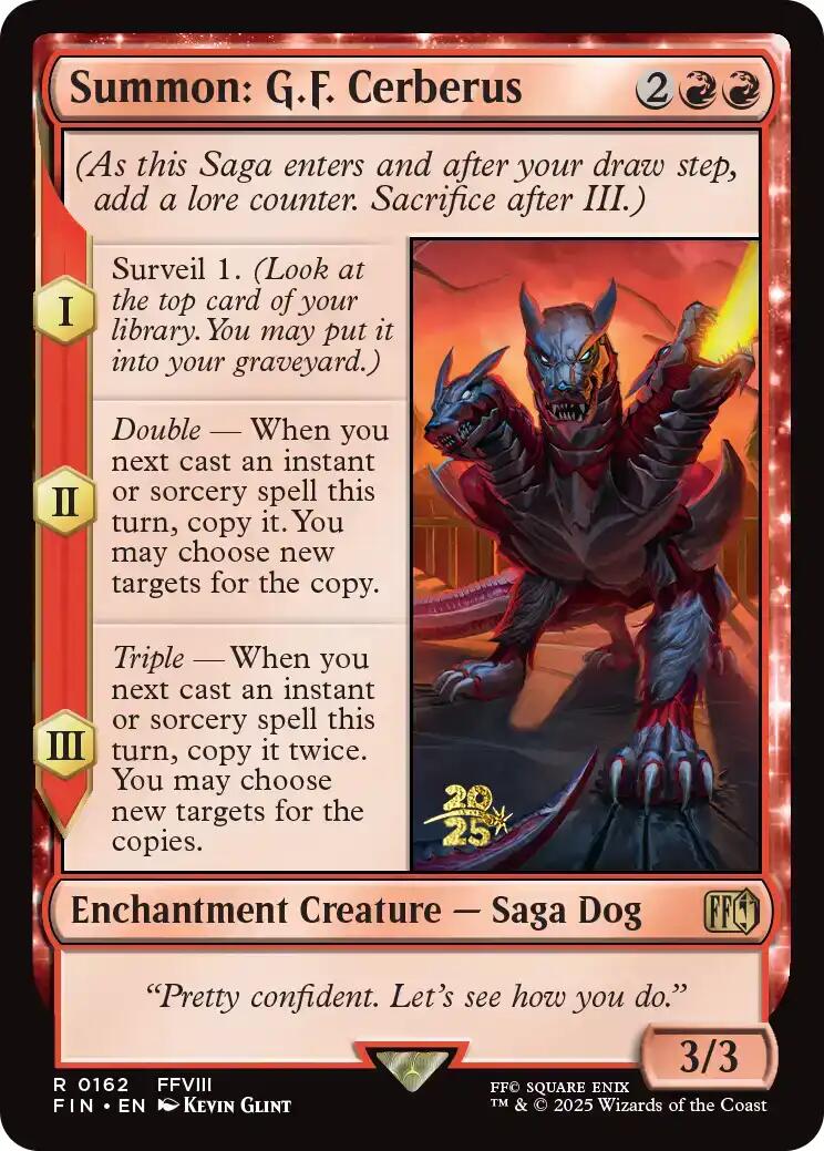 Summon: G.F. Cerberus [FINAL FANTASY Prerelease Promo] | The CG Realm