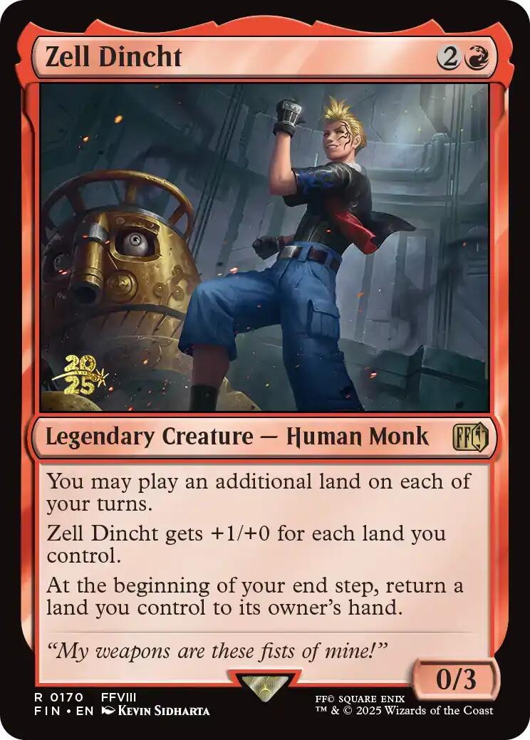 Zell Dincht [FINAL FANTASY Prerelease Promo] | The CG Realm