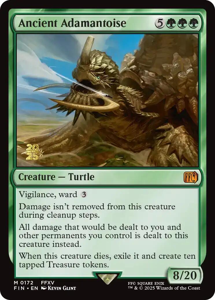 Ancient Adamantoise [FINAL FANTASY Prerelease Promo] | The CG Realm