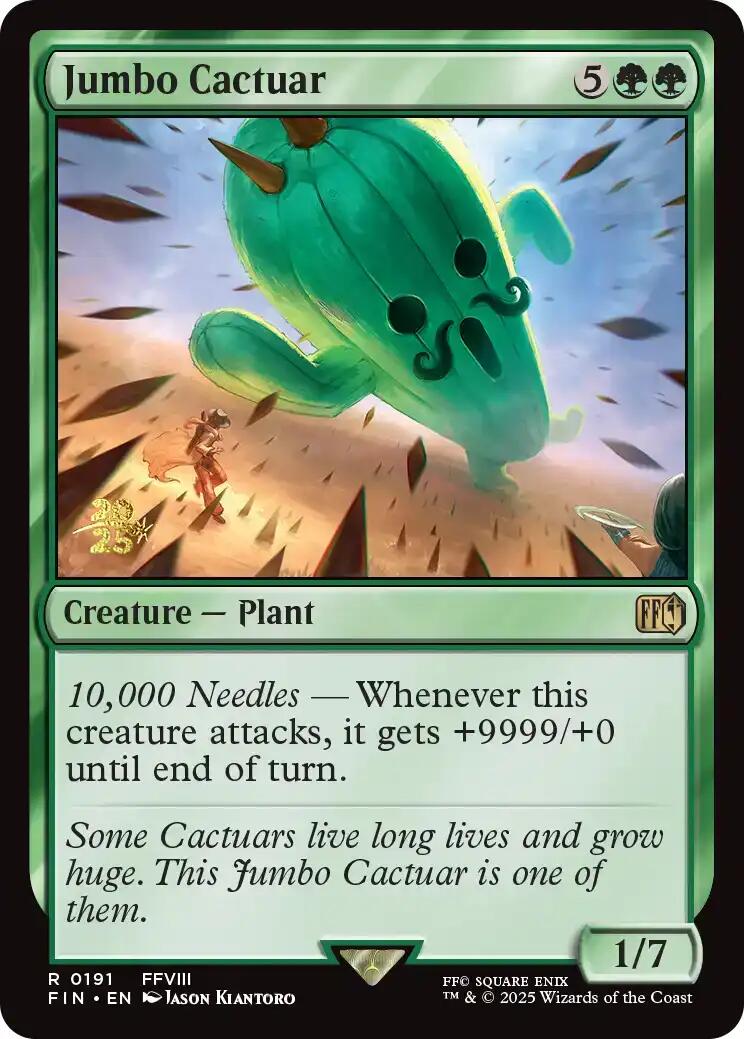 Jumbo Cactuar [FINAL FANTASY Prerelease Promo] | The CG Realm