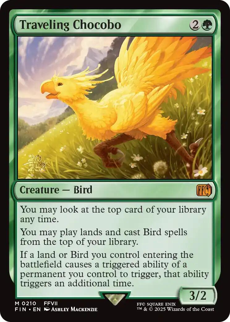 Traveling Chocobo [FINAL FANTASY Prerelease Promo] | The CG Realm