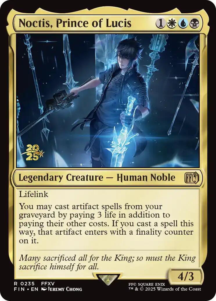 Noctis, Prince of Lucis [FINAL FANTASY Prerelease Promo] | The CG Realm