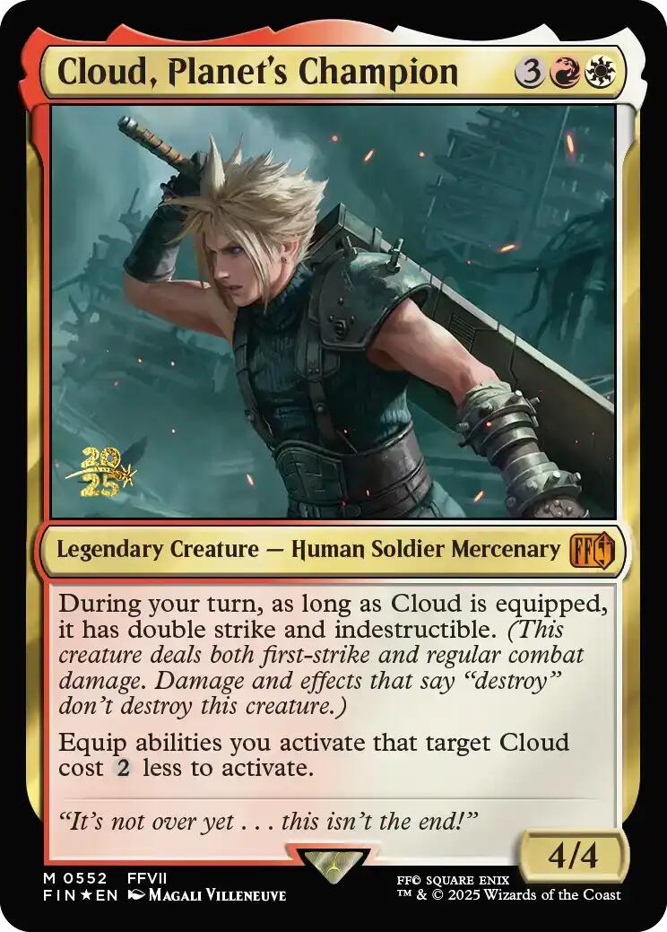 Cloud, Planet's Champion [FINAL FANTASY Prerelease Promo] | The CG Realm