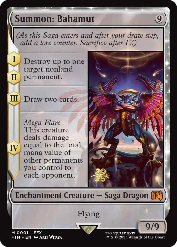 Summon: Bahamut [FINAL FANTASY Prerelease Promo] | The CG Realm