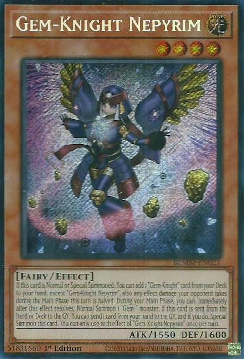 Gem-Knight Nepyrim [BLMM-EN021] Secret Rare | The CG Realm