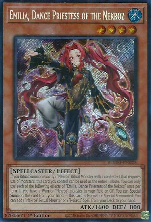 Emilia, Dance Priestess of the Nekroz [BLMM-EN025] Secret Rare | The CG Realm