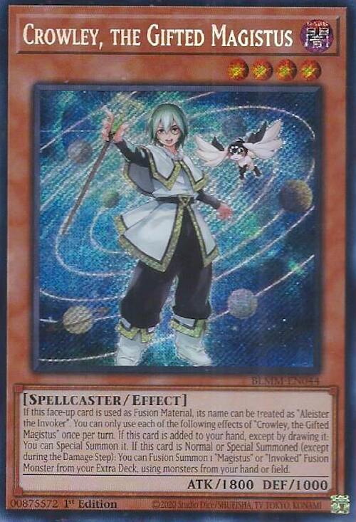 Crowley, the Gifted Magistus [BLMM-EN044] Secret Rare | The CG Realm