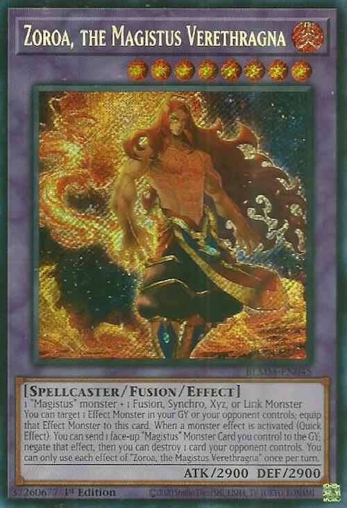 Zoroa, the Magistus Verethragna [BLMM-EN045] Secret Rare | The CG Realm