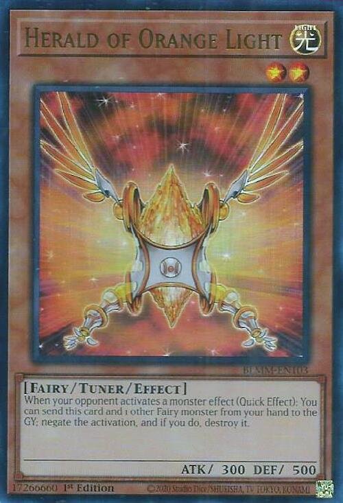 Herald of Orange Light [BLMM-EN103] Ultra Rare | The CG Realm