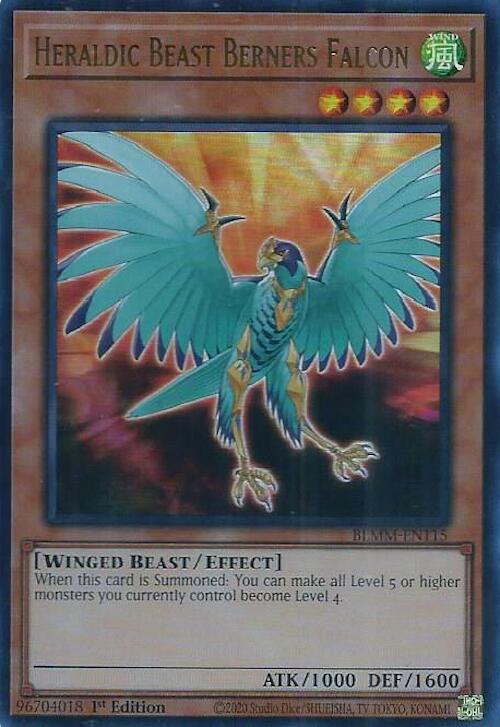 Heraldic Beast Berners Falcon [BLMM-EN115] Ultra Rare | The CG Realm