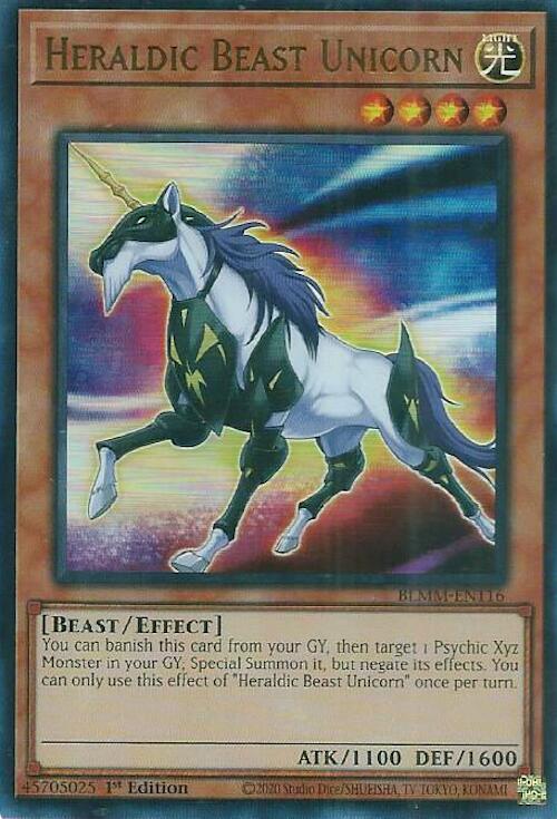Heraldic Beast Unicorn [BLMM-EN116] Ultra Rare | The CG Realm