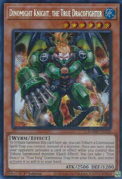 Dinomight Knight, the True Dracofighter [BLMM-EN126] Secret Rare | The CG Realm