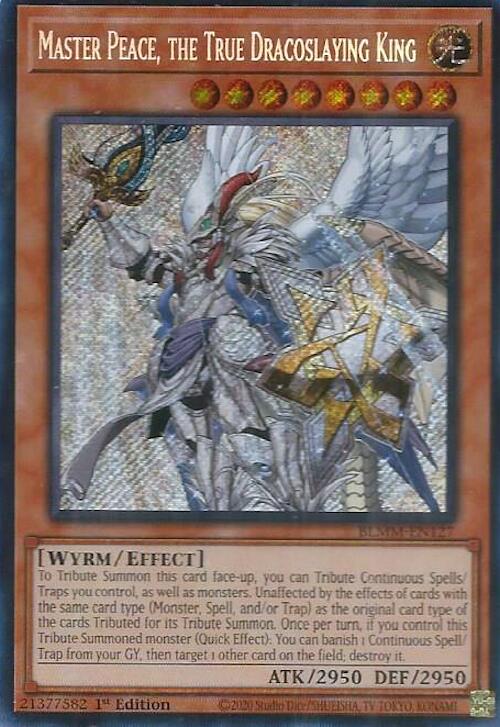 Master Peace, the True Dracoslaying King [BLMM-EN127] Secret Rare | The CG Realm