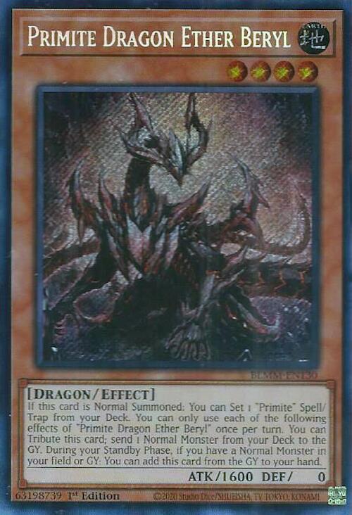 Primite Dragon Ether Beryl [BLMM-EN130] Secret Rare | The CG Realm