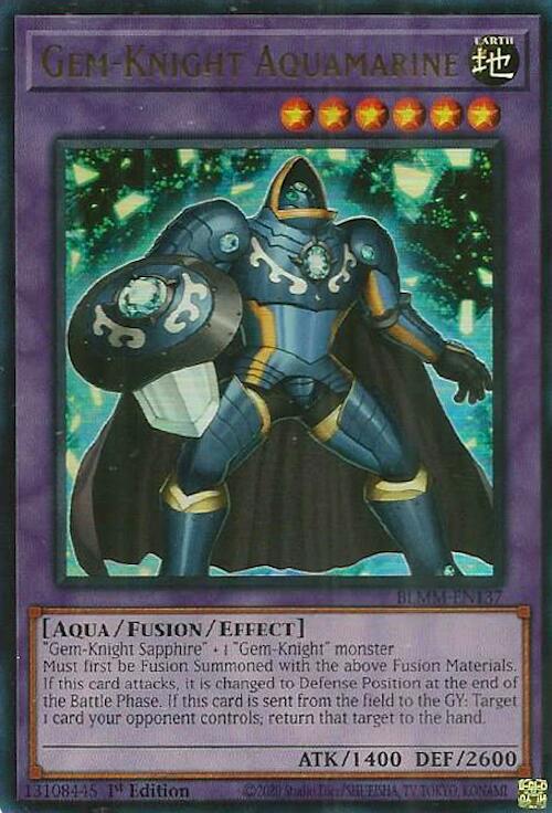Gem-Knight Aquamarine [BLMM-EN137] Ultra Rare | The CG Realm
