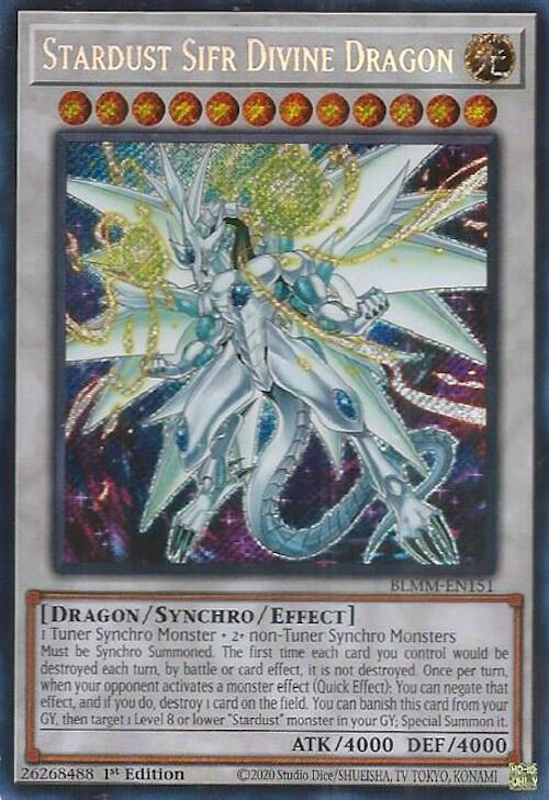 Stardust Sifr Divine Dragon [BLMM-EN151] Secret Rare | The CG Realm