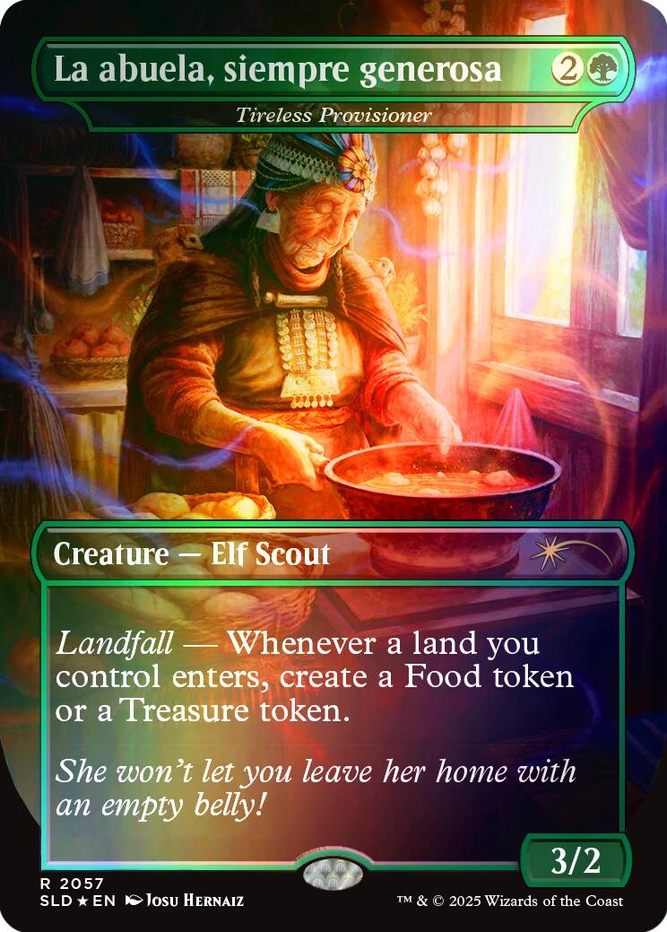 La abuela, siempre generosa - Tireless Provisioner (Rainbow Foil) [Secret Lair Drop Series] | The CG Realm