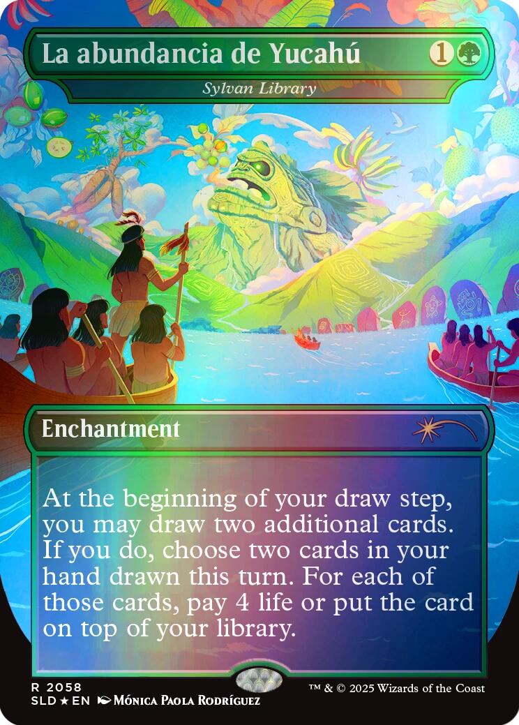 La abundancia de Yucahu - Sylvan Library (Rainbow Foil) [Secret Lair Drop Series] | The CG Realm