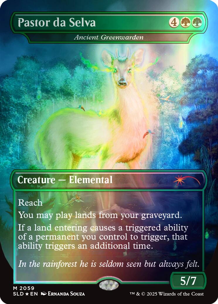 Pastor da Selva - Ancient Greenwarden (Rainbow Foil) [Secret Lair Drop Series] | The CG Realm