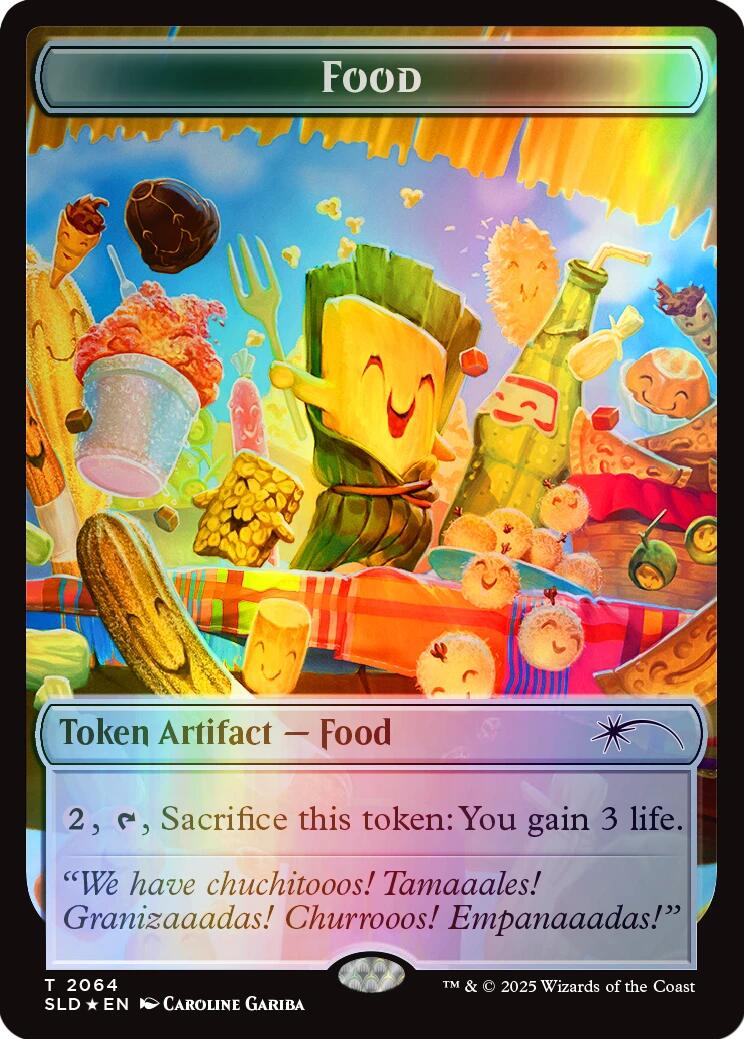 Food Token (2064) (Rainbow Foil) [Secret Lair Drop Series] | The CG Realm
