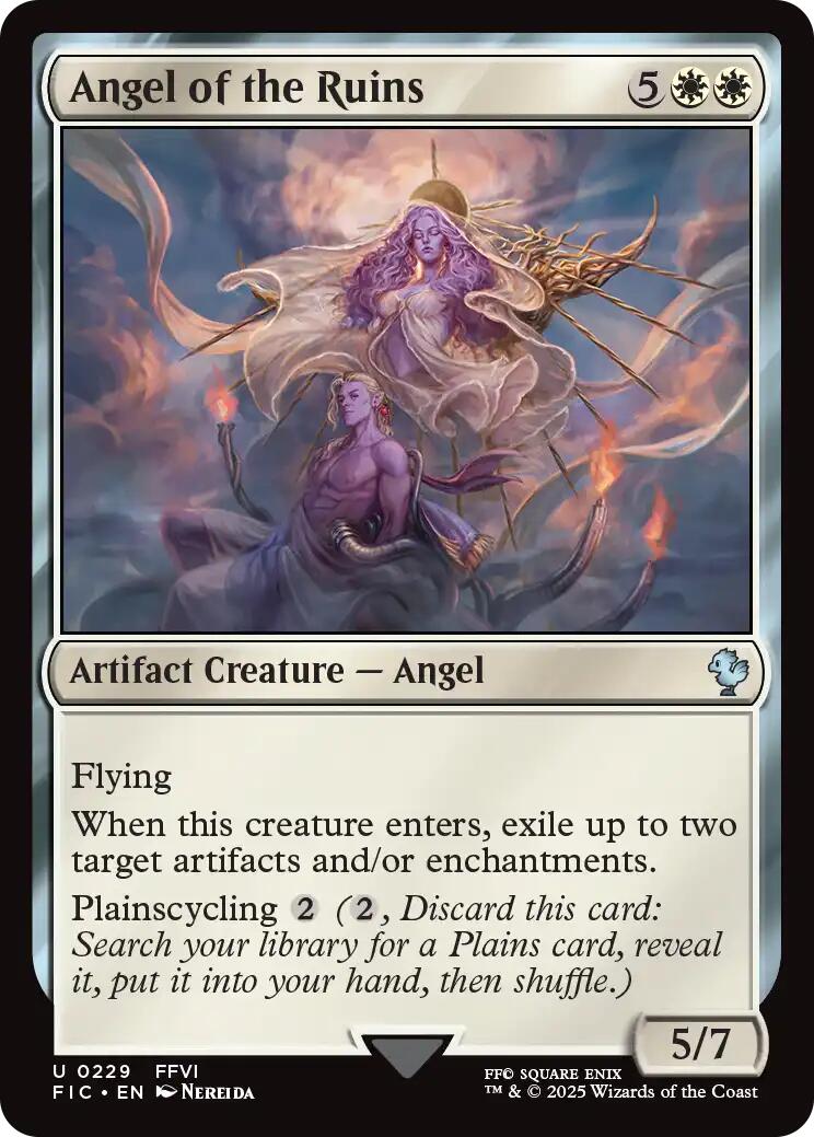 Angel of the Ruins (Surge Foil) [FINAL FANTASY Commander] | The CG Realm