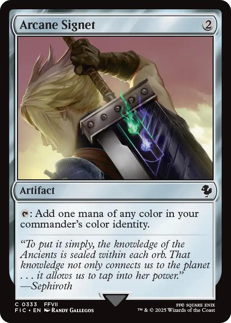 Arcane Signet (0333) (Surge Foil) [FINAL FANTASY Commander] | The CG Realm