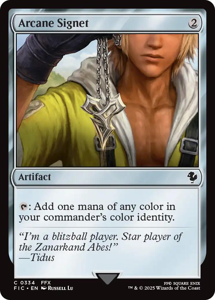 Arcane Signet (0334) (Surge Foil) [FINAL FANTASY Commander] | The CG Realm