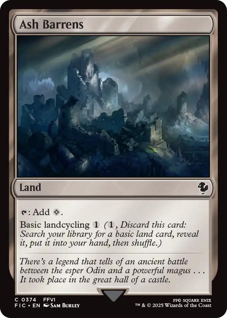 Ash Barrens (Surge Foil) [FINAL FANTASY Commander] | The CG Realm