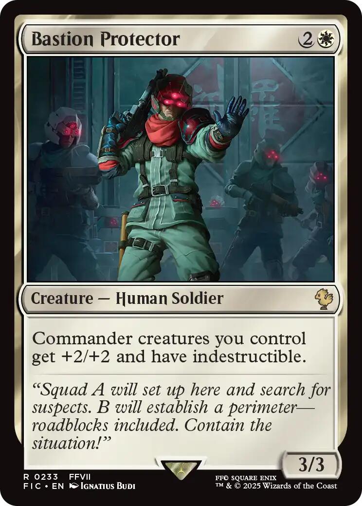 Bastion Protector (Surge Foil) [FINAL FANTASY Commander] | The CG Realm