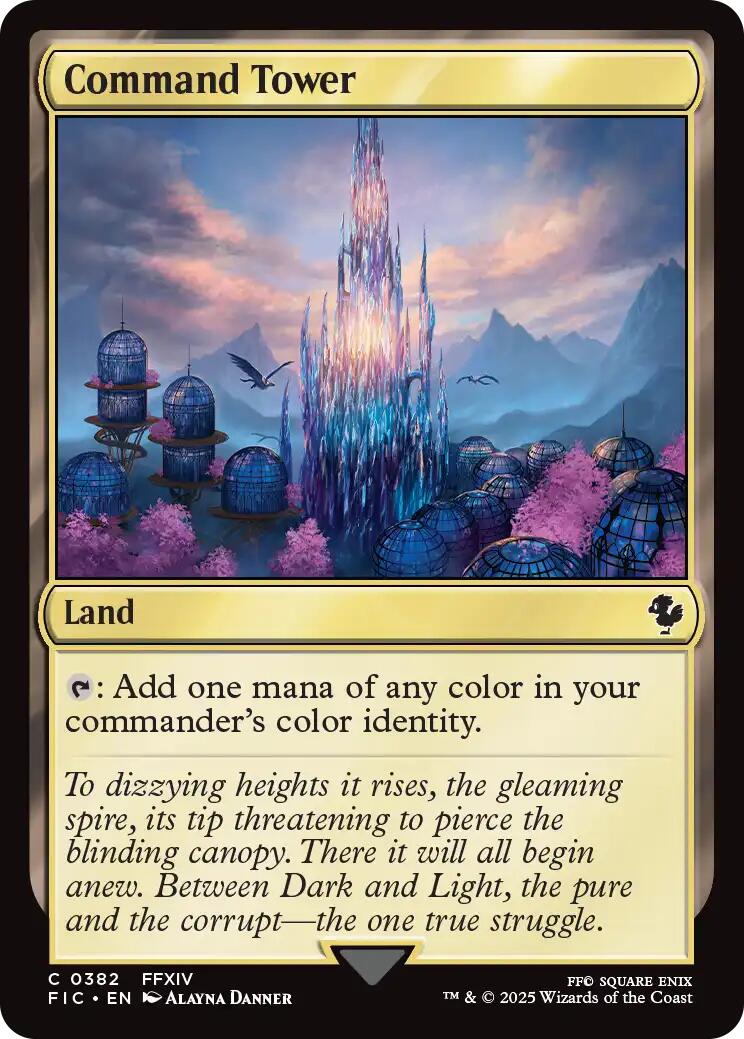 Command Tower (0382) (Surge Foil) [FINAL FANTASY Commander] | The CG Realm