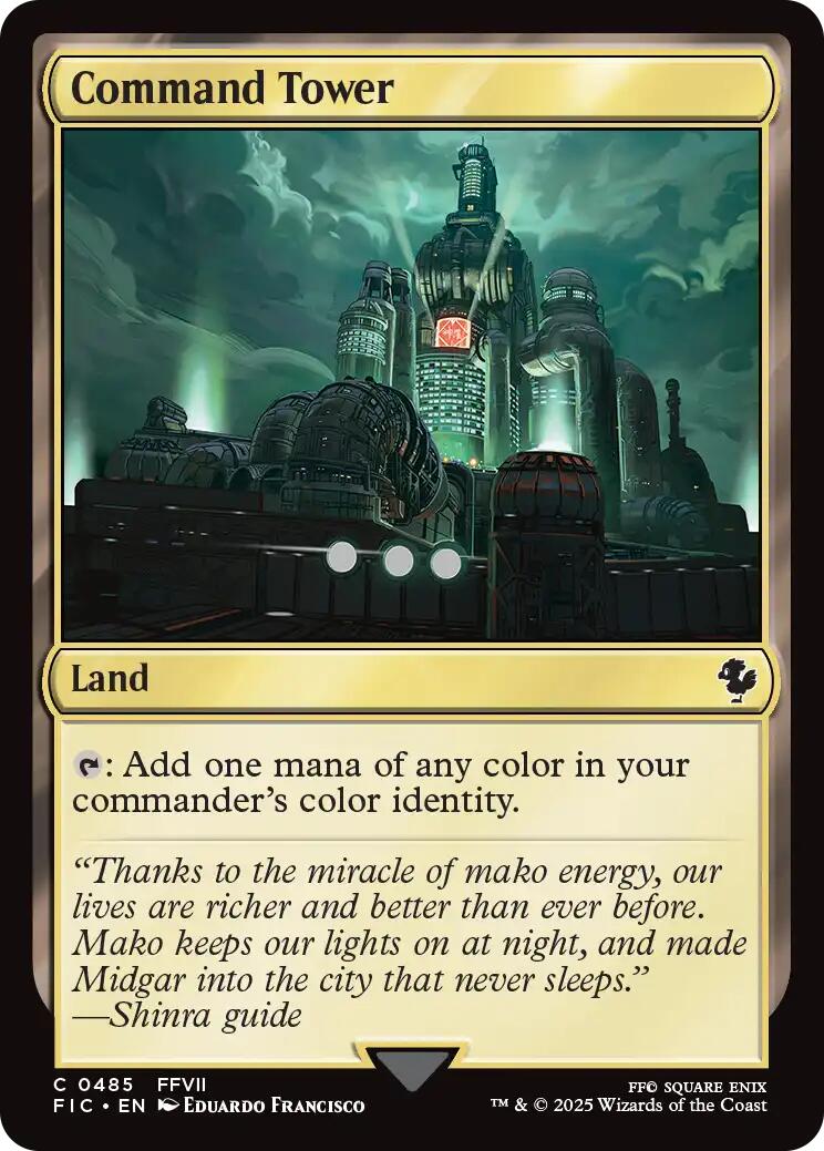 Command Tower (0485) (Surge Foil) [FINAL FANTASY Commander] | The CG Realm