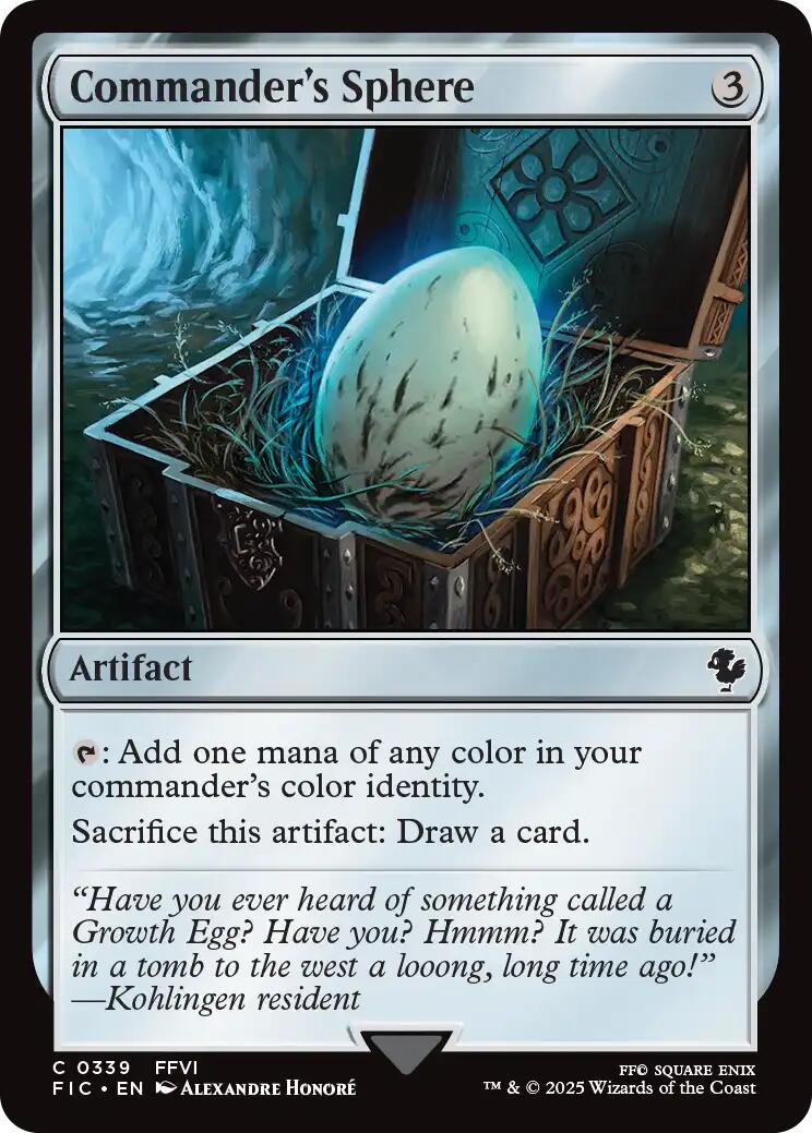 Commander's Sphere (Surge Foil) [FINAL FANTASY Commander] | The CG Realm
