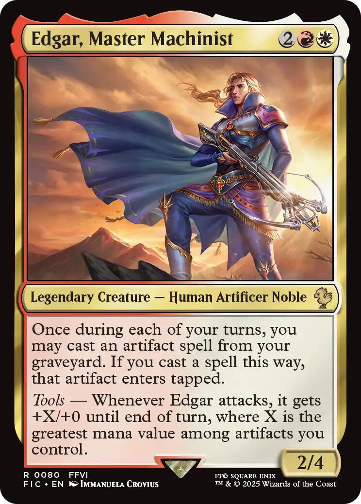 Edgar, Master Machinist (Surge Foil) [FINAL FANTASY Commander] | The CG Realm