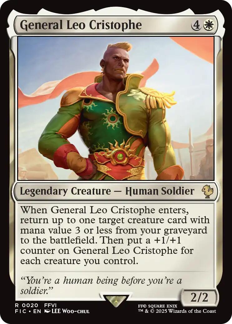 General Leo Cristophe (Surge Foil) [FINAL FANTASY Commander] | The CG Realm