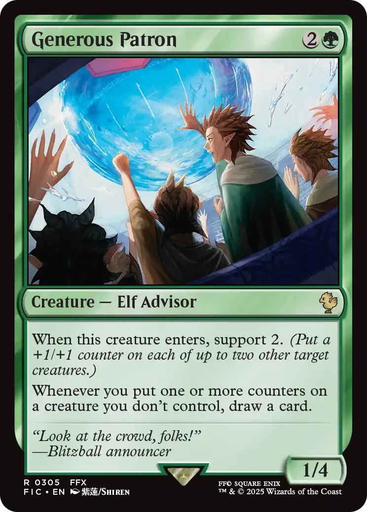 Generous Patron (Surge Foil) [FINAL FANTASY Commander] | The CG Realm